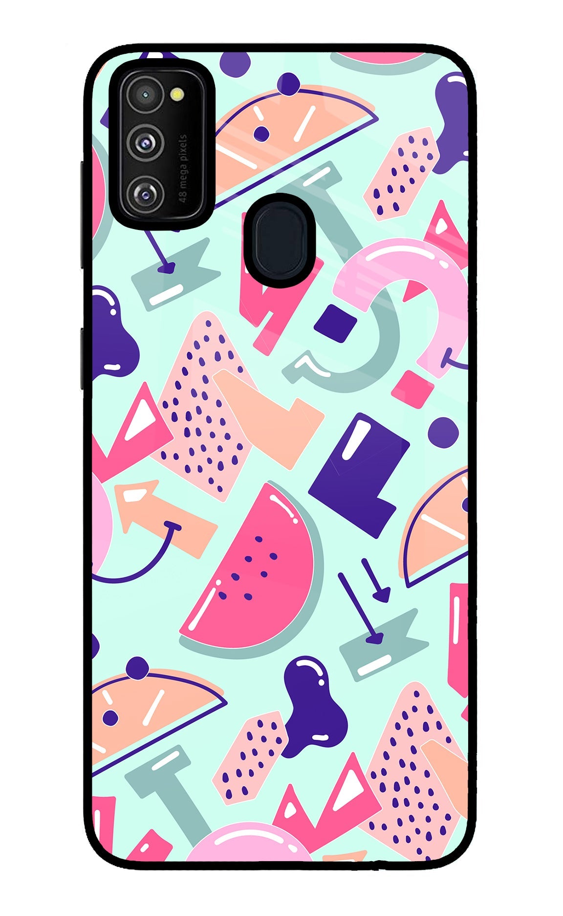 Doodle Pattern Samsung M21 2020 Back Cover