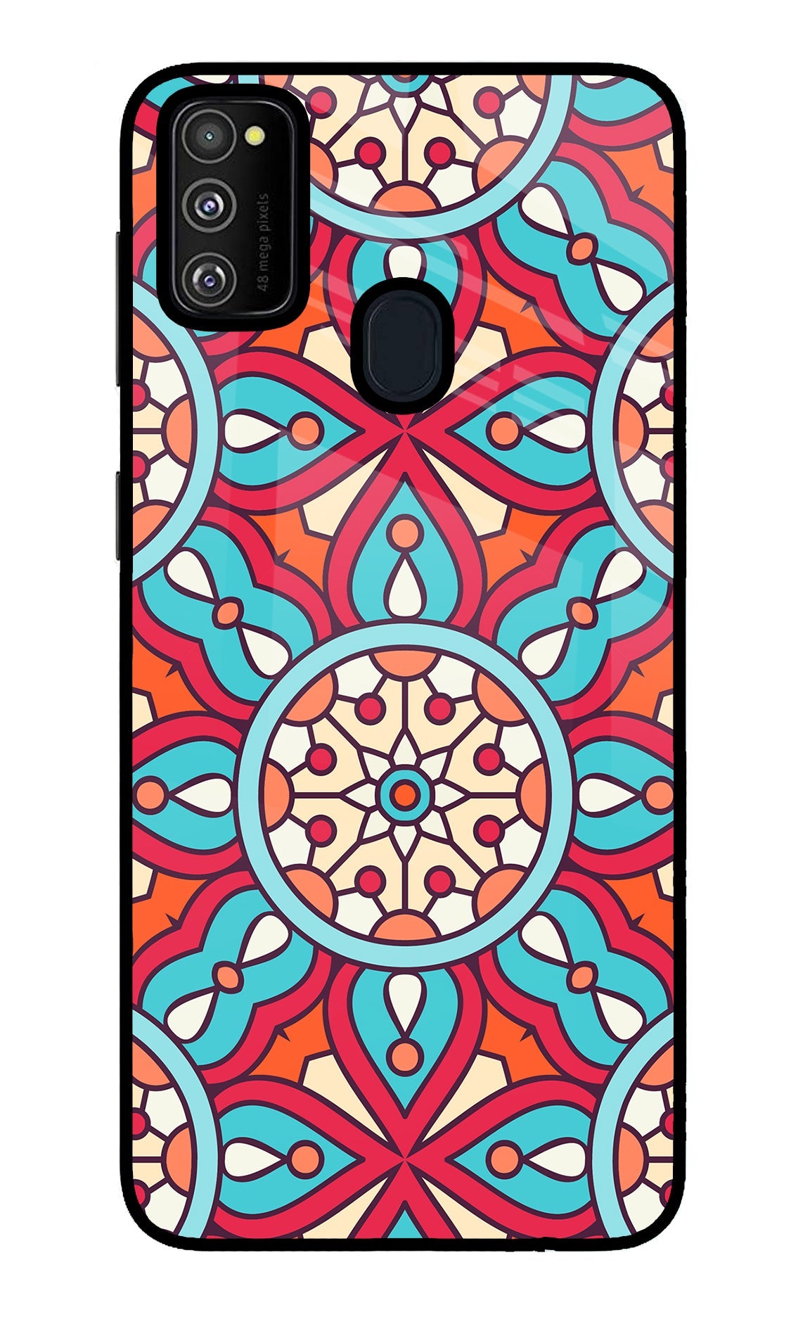 Mandala Geometric Samsung M21 2020 Glass Case