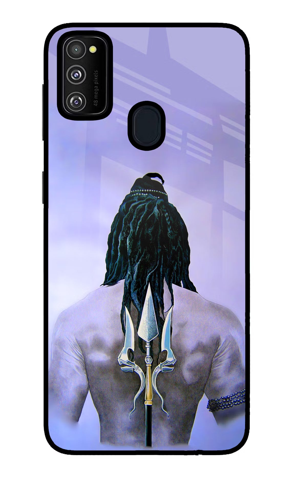 Shiva Samsung M21 2020 Glass Case Back Cover by Casekaro