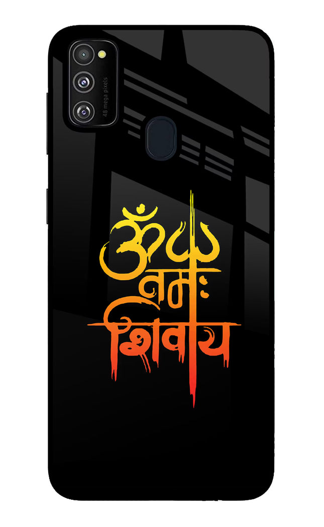 Om Namah Shivay Samsung M21 2020 Glass Case Back Cover by Casekaro