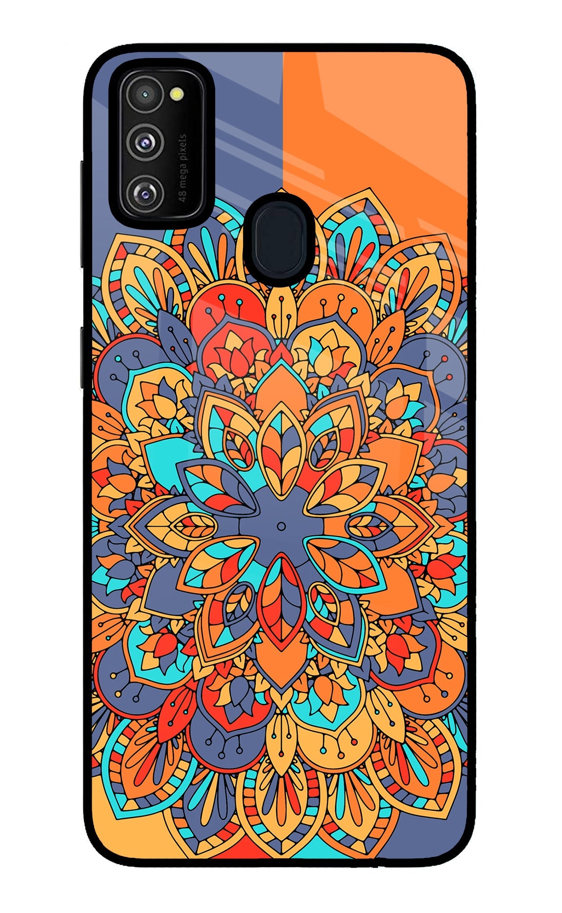 Color Mandala Samsung M21 2020 Glass Case