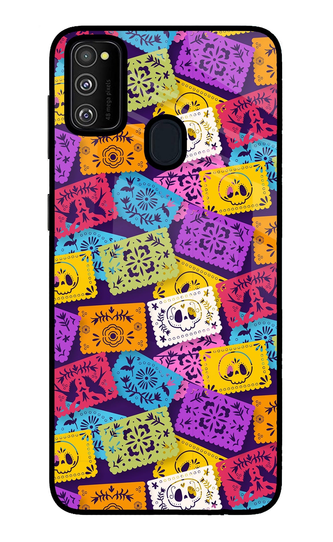 Mexican Pattern Samsung M21 2020 Glass Case