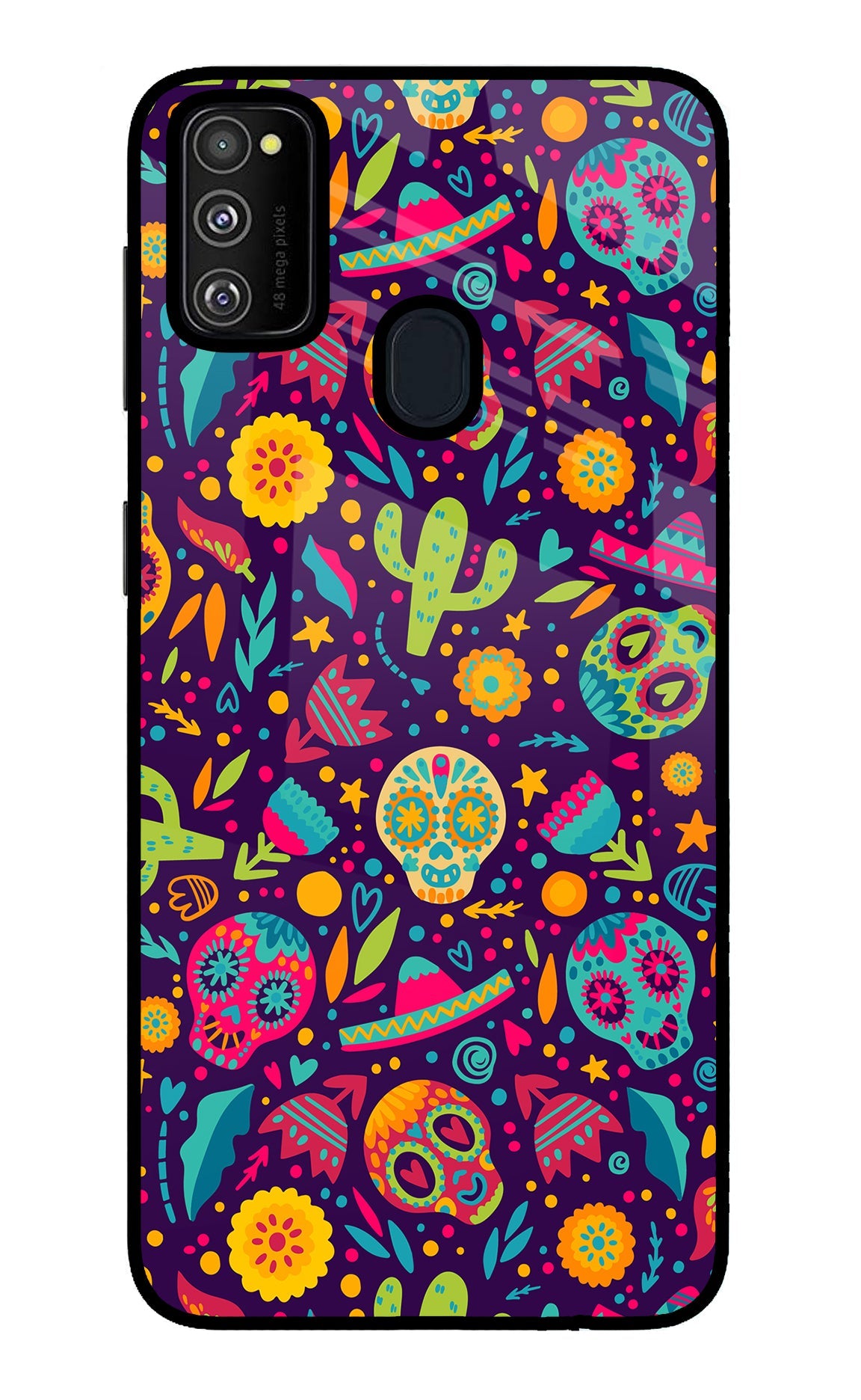 Mexican Design Samsung M21 2020 Glass Case