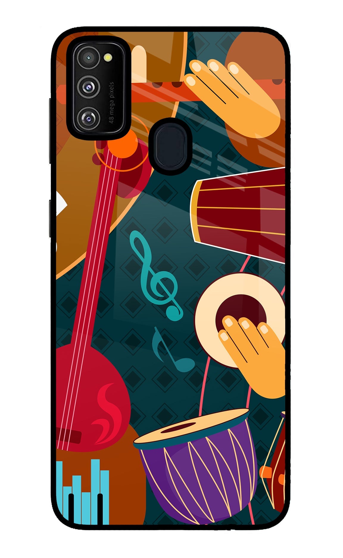 Music Instrument Samsung M21 2020 Back Cover