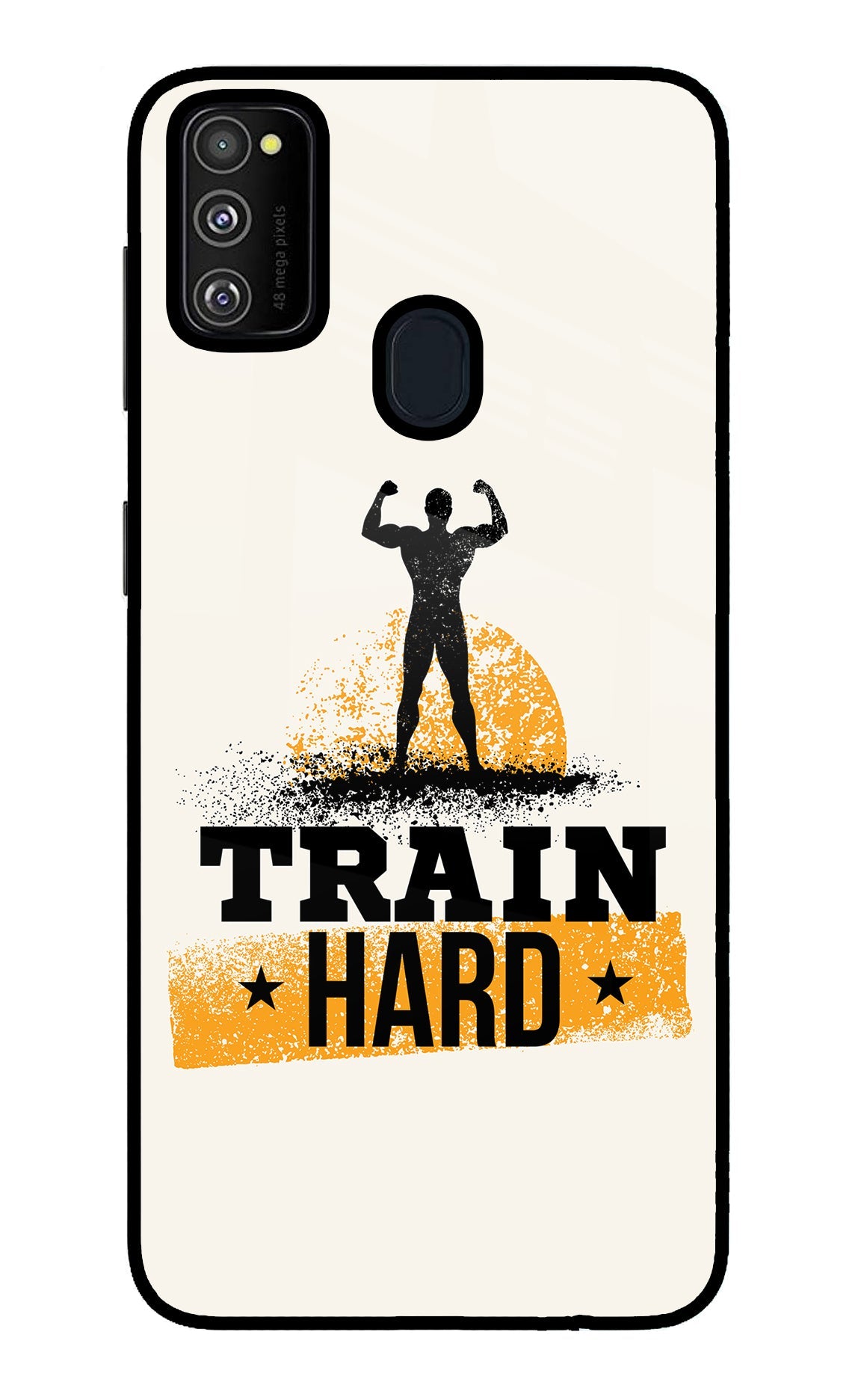 Train Hard Samsung M21 2020 Glass Case