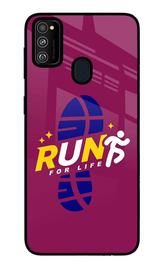 Run for Life Samsung M21 2020 Glass Case