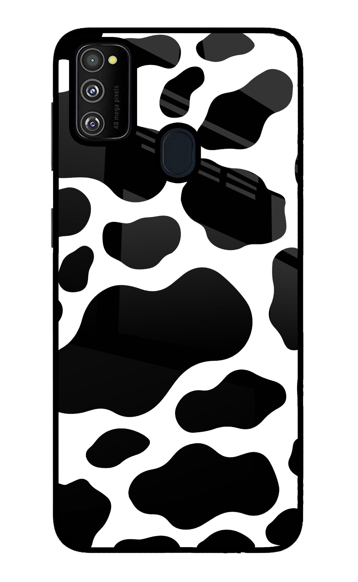 Cow Spots Samsung M21 2020 Glass Case