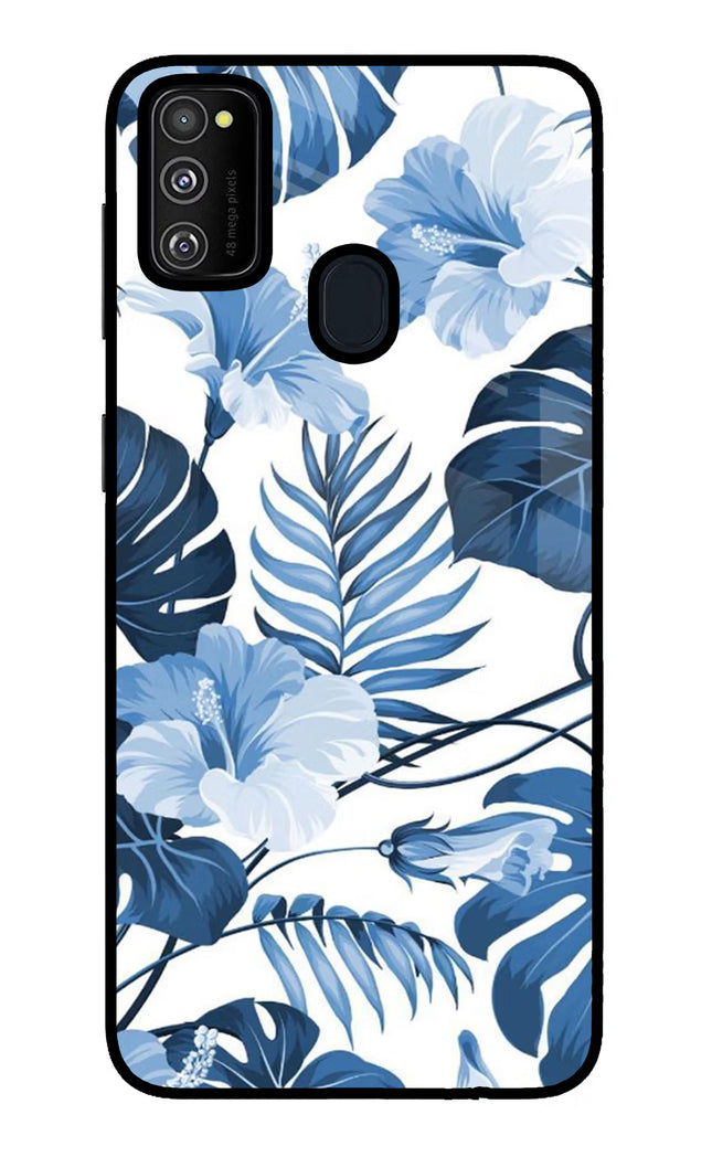 Fabric Art Samsung M21 2020 Glass Case Back Cover by Casekaro