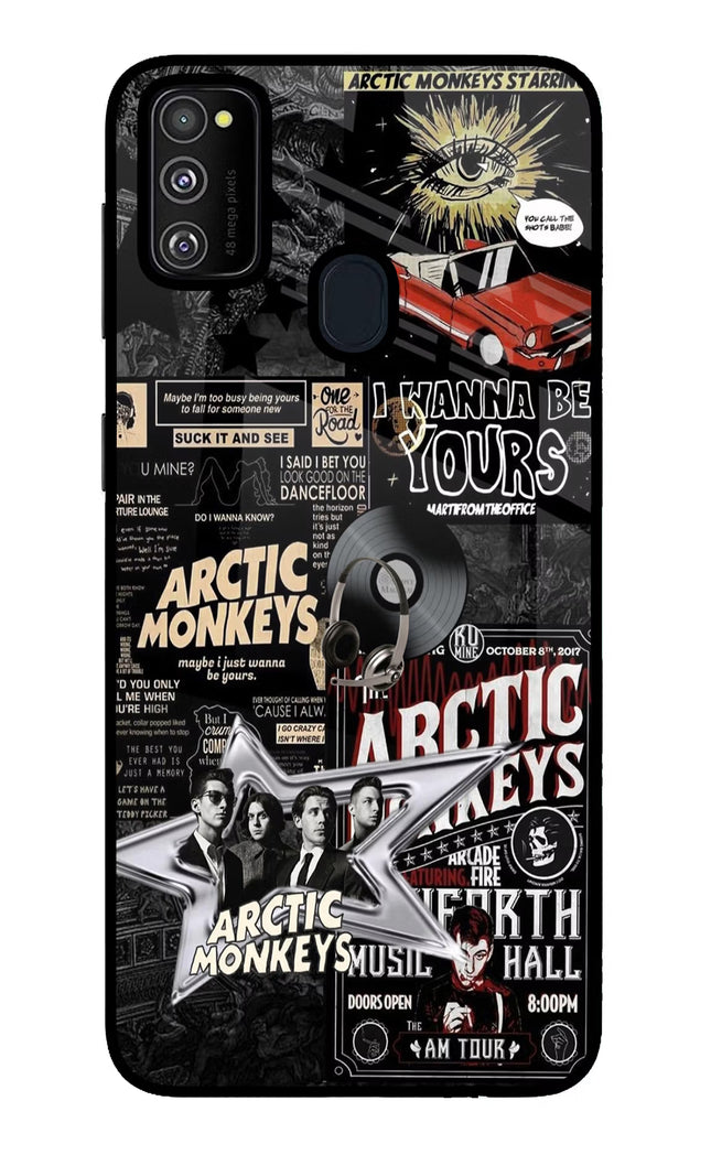 Arctic Monkeys Samsung M21 2020 Glass Case Back Cover by Casekaro