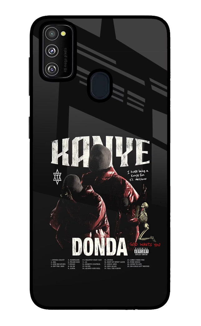 Donda Kanye West Samsung M21 2020 Glass Case Back Cover by Casekaro