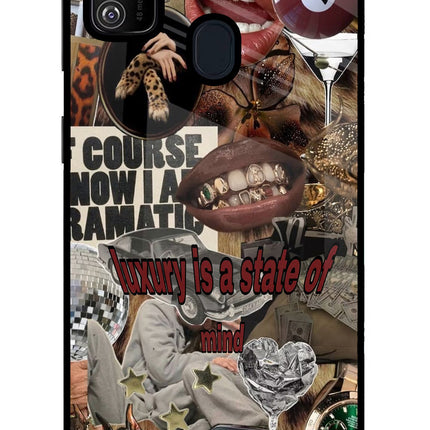 Luxury Samsung M21 2020 Glass Case Back Cover by Casekaro