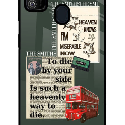 The Smiths Samsung M21 2020 Glass Case Back Cover by Casekaro