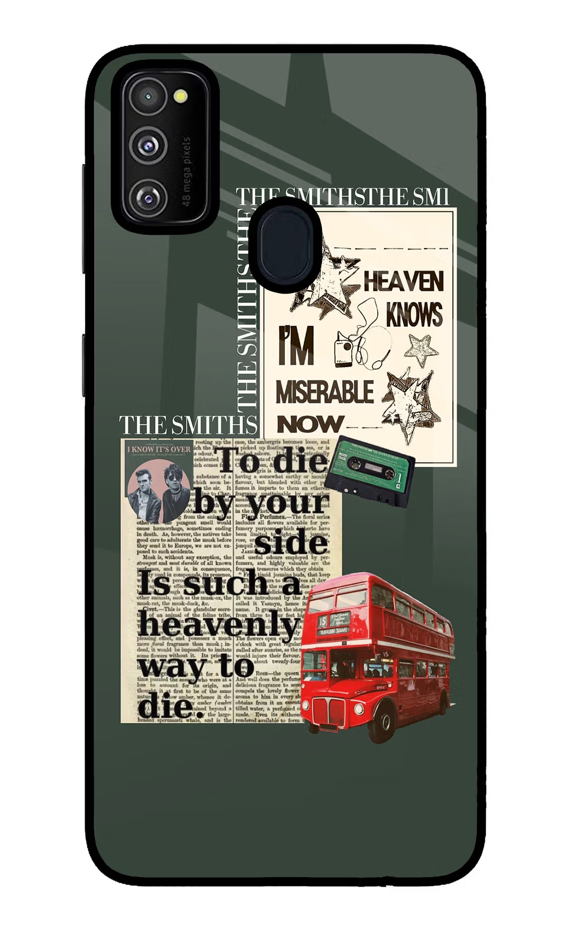 The Smiths Samsung M21 2020 Glass Case Back Cover by Casekaro