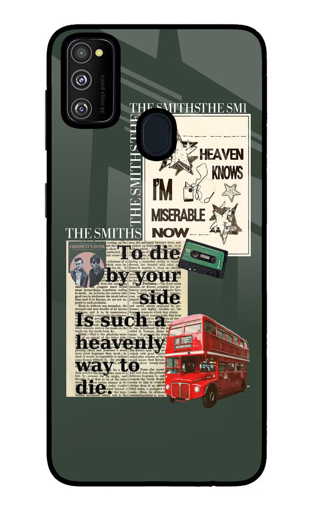 The Smiths Samsung M21 2020 Glass Case Back Cover by Casekaro