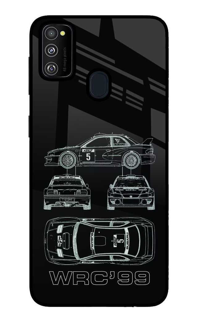 WRC'99 Samsung M21 2020 Glass Case Back Cover by Casekaro