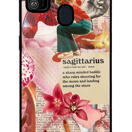 Sagittarius Zodiac Samsung M21 2020 Glass Case Back Cover by Casekaro