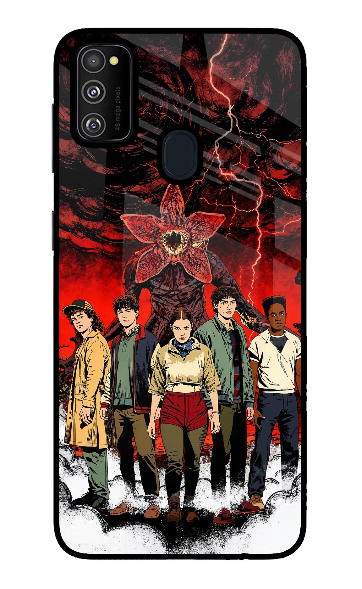 Ordinary Things Characters Samsung M21 2020 Glass Case Back Cover by Casekaro