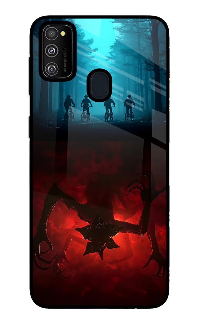 Ordinary Things Downside Up Samsung M21 2020 Glass Case Back Cover by Casekaro