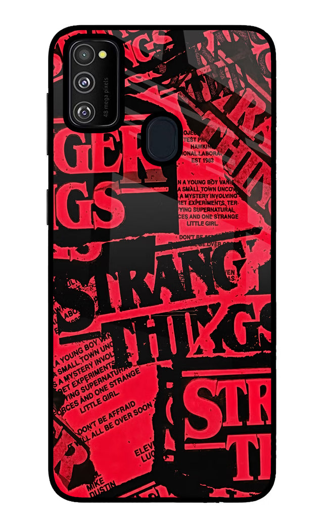 Ordinary Things Samsung M21 2020 Glass Case Back Cover by Casekaro