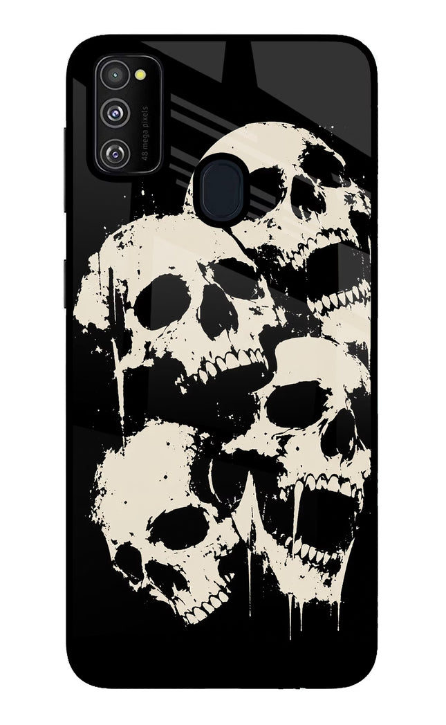 Dead Stack Samsung M21 2020 Glass Case Back Cover by Casekaro