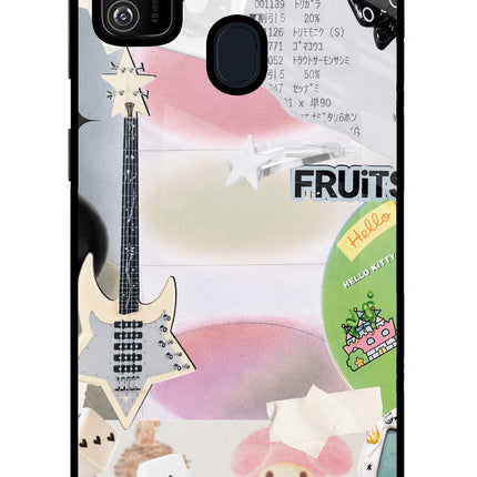 Softcore case Samsung M21 2020 Glass Case Back Cover by Casekaro