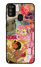 Funkover Samsung M21 2020 Glass Case