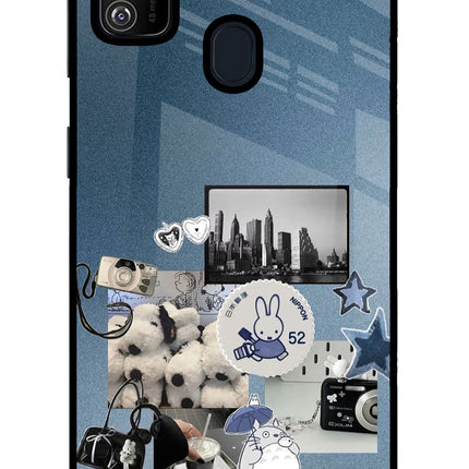 Miffy Samsung M21 2020 Glass Case Back Cover by Casekaro