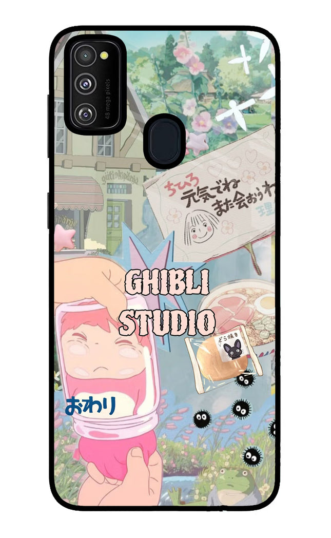 Studio Ghibli Samsung M21 2020 Glass Case Back Cover by Casekaro