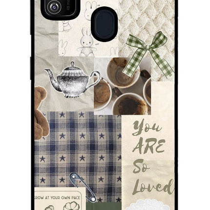 Cookie Samsung M21 2020 Glass Case Back Cover by Casekaro