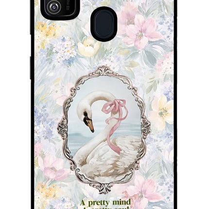 Pretty Mind Pretty Soul Samsung M21 2020 Glass Case Back Cover by Casekaro