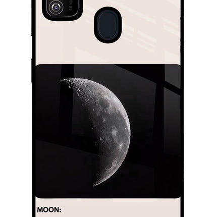 Moon Phase Samsung M21 2020 Glass Case Back Cover by Casekaro