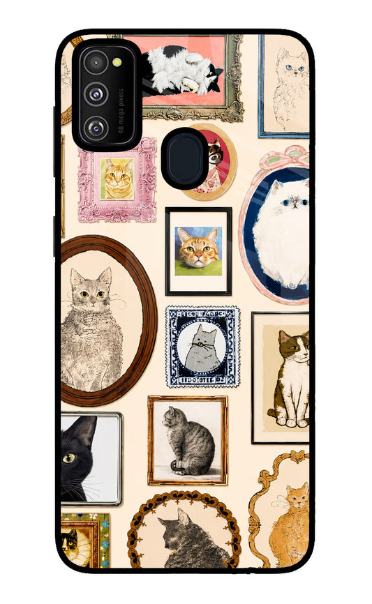 Mirror Cats Samsung M21 2020 Glass Case
