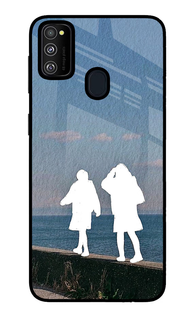 Coastal Dream Samsung M21 2020 Glass Case Back Cover by Casekaro
