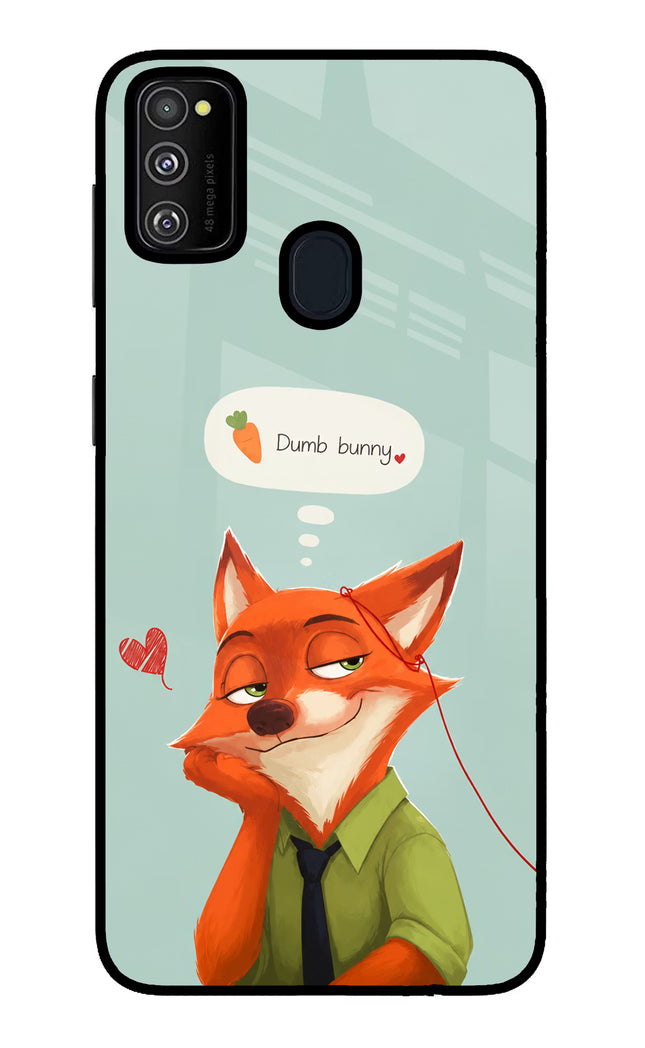 Nick Charm Samsung M21 2020 Glass Case Back Cover by Casekaro