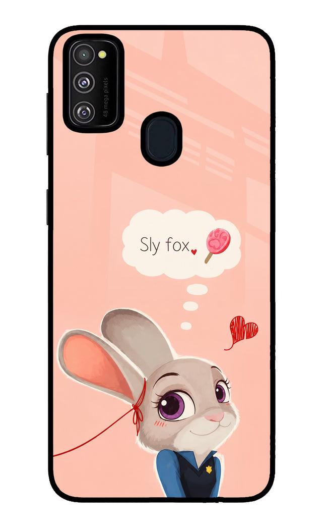 Judy Charm Samsung M21 2020 Glass Case Back Cover by Casekaro