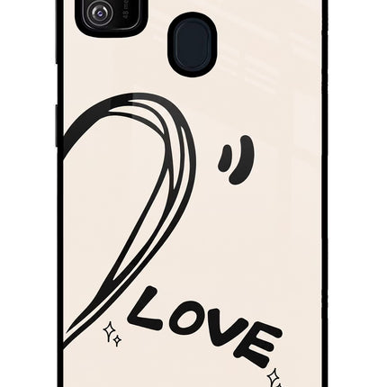 Soul Line Samsung M21 2020 Glass Case Back Cover by Casekaro