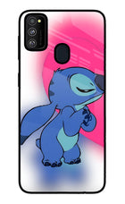 Stitch Hug Samsung M21 2020 Glass Case
