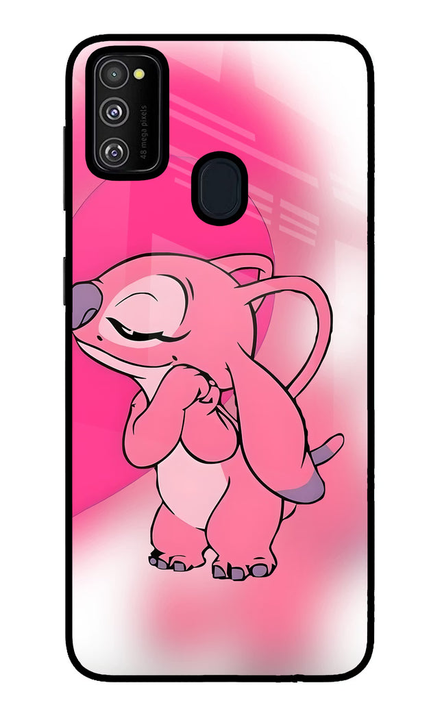 Angel Hug Samsung M21 2020 Glass Case Back Cover by Casekaro
