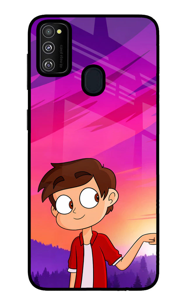 Marco Sunset Samsung M21 2020 Glass Case Back Cover by Casekaro
