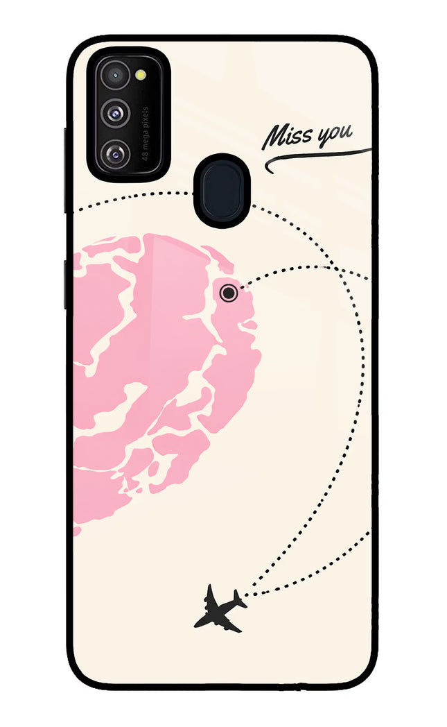 Miss Orbit Samsung M21 2020 Glass Case Back Cover by Casekaro