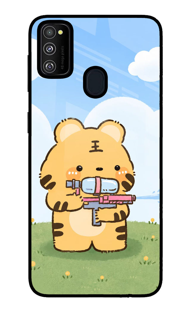 Tiger Treat Samsung M21 2020 Glass Case