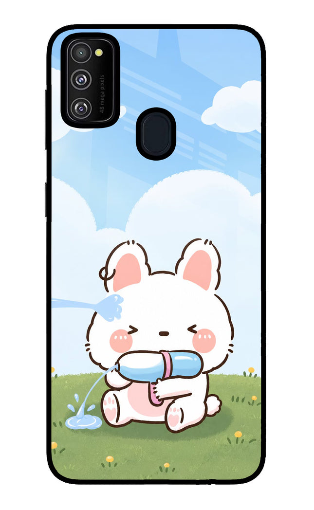 Bunny Treat Samsung M21 2020 Glass Case
