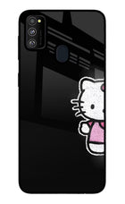 Kitty Charm Samsung M21 2020 Glass Case
