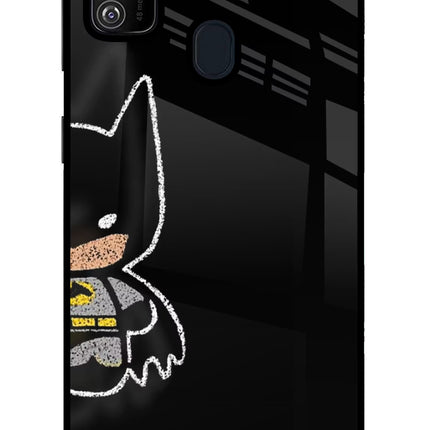 Bat Kitty Samsung M21 2020 Glass Case Back Cover by Casekaro