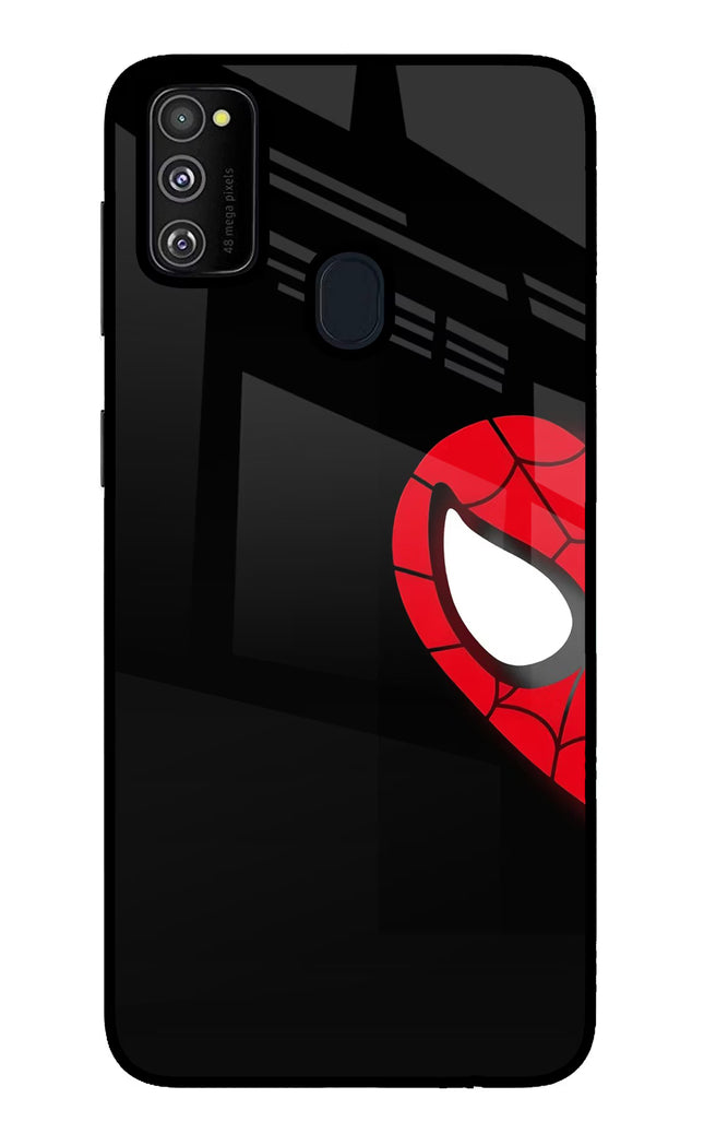 Peter Mask Samsung M21 2020 Glass Case Back Cover by Casekaro