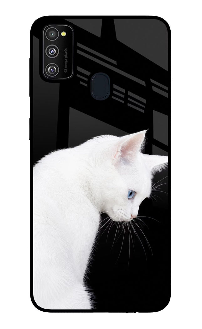 Snow Gaze Samsung M21 2020 Glass Case Back Cover by Casekaro