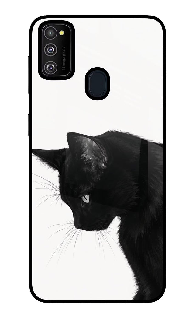 Shadow Gaze Samsung M21 2020 Glass Case Back Cover by Casekaro