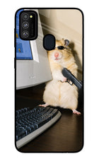 Hacker Hamster Samsung M21 2020 Glass Case