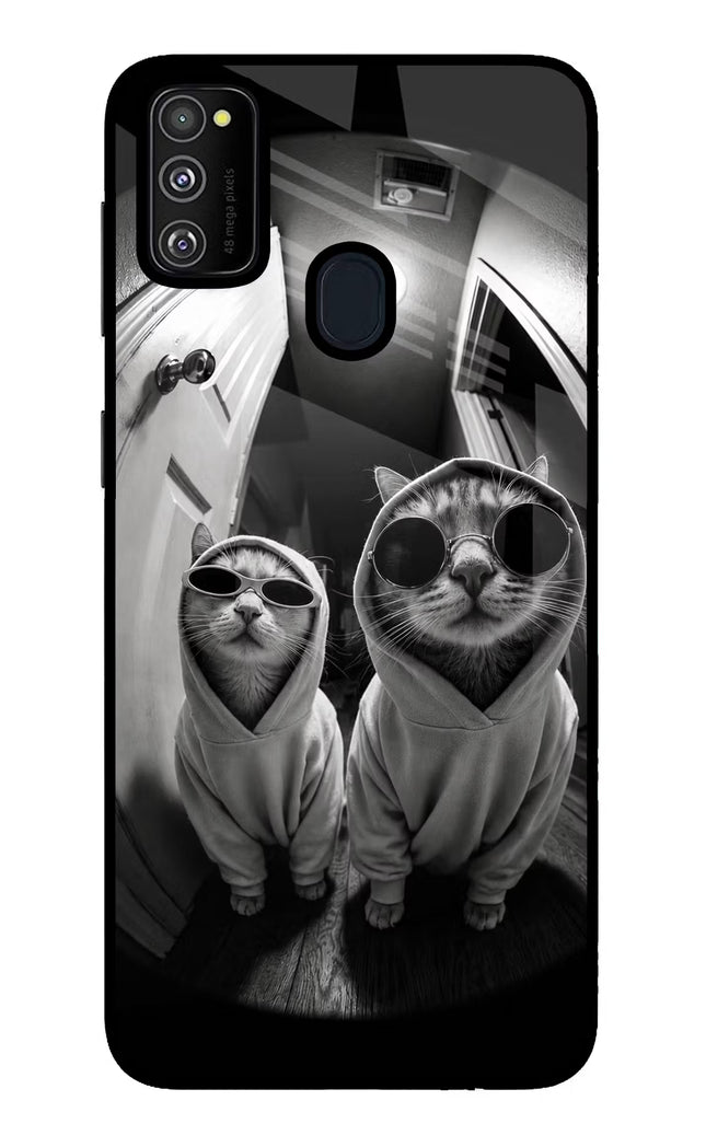 Hood Cats Samsung M21 2020 Glass Case