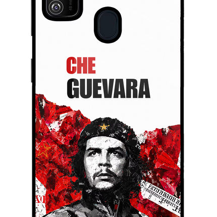 Che Guevara Revolution Samsung M21 2020 Glass Case Back Cover by Casekaro